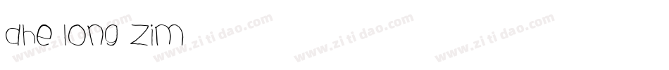 Dhe long zim字体转换
